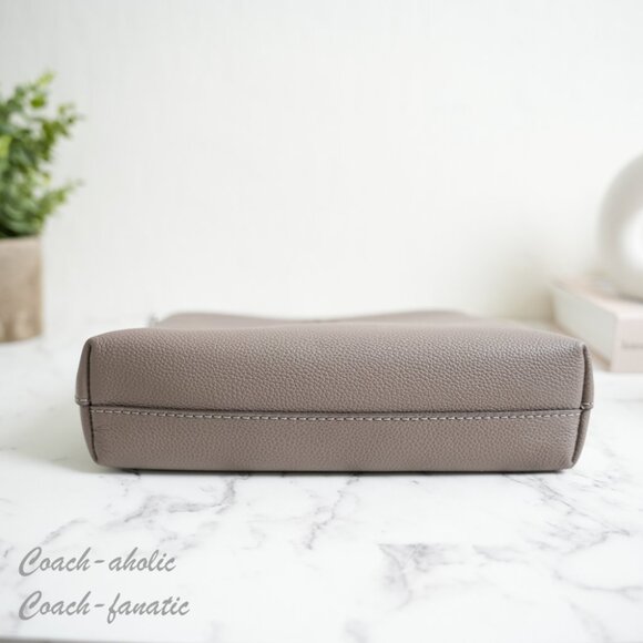 NWT Tory Burch Thea Swingpack Leather Crossbody in Wild Mushroom - Picture 5 of 10